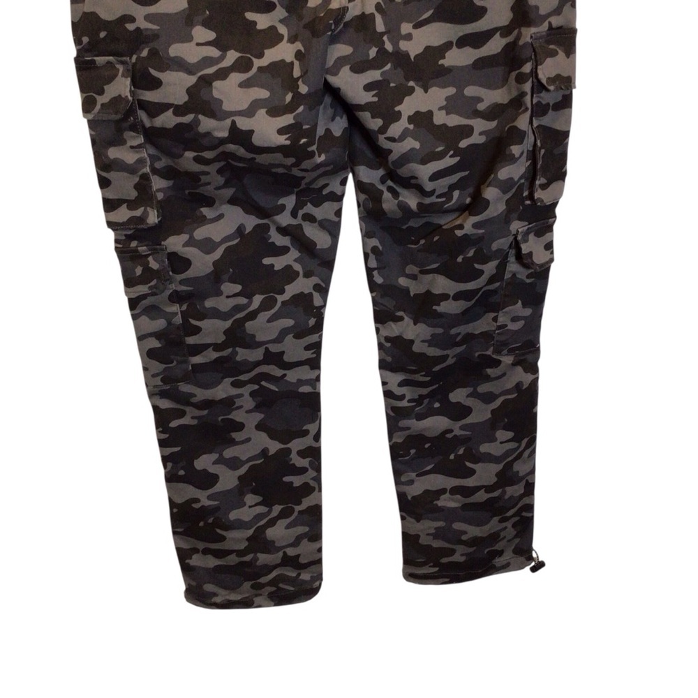 Men’s Lazer Stacked Cargo Jogger Pants XL Grey Camo Stretch NWT Drawstring - Picture 7 of 9